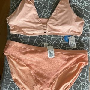 Plus size pink bathing suit
